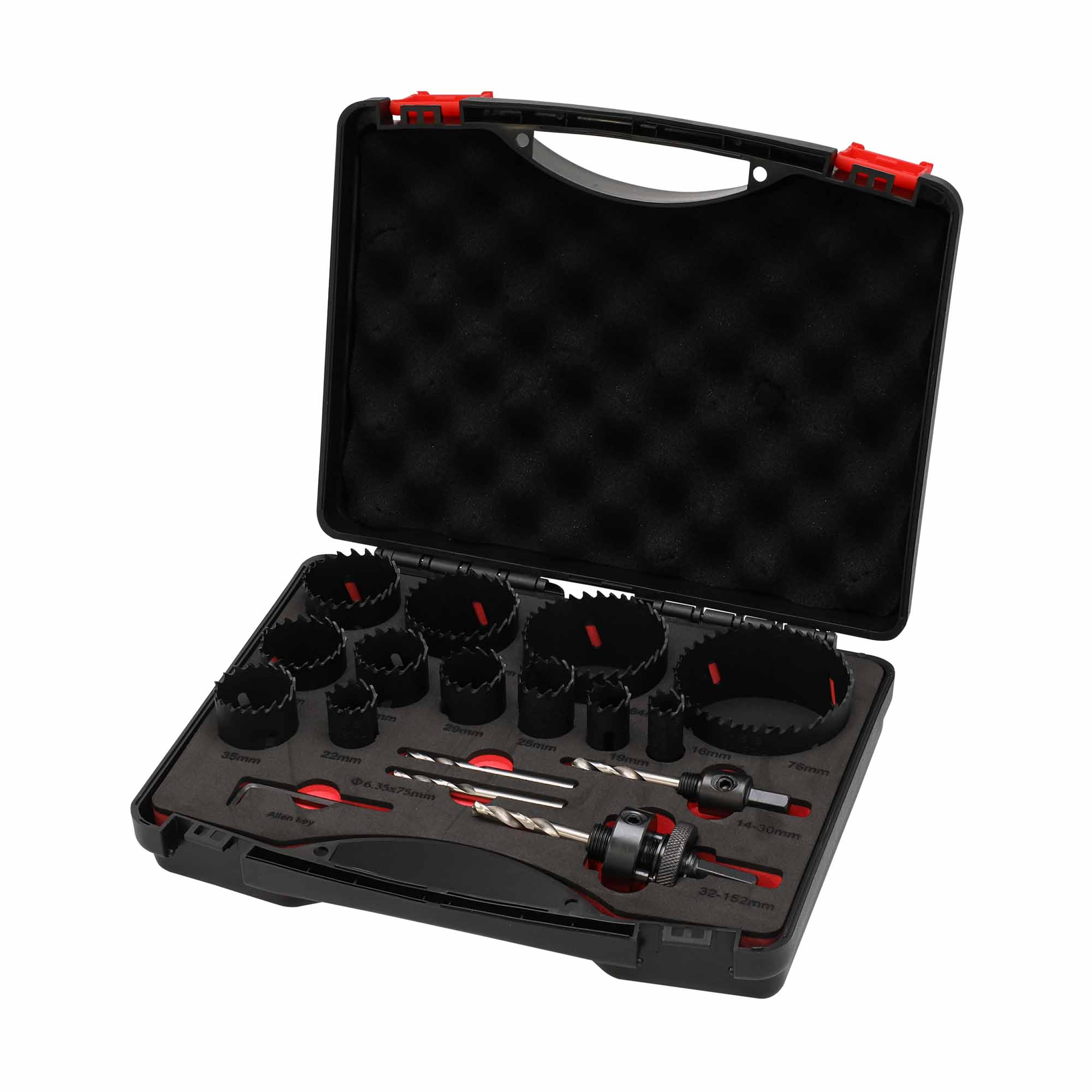 Набор коронок Bi-metall 16-67мм HSSE-Co8 17пр MASTER-TOOL 1014301010012