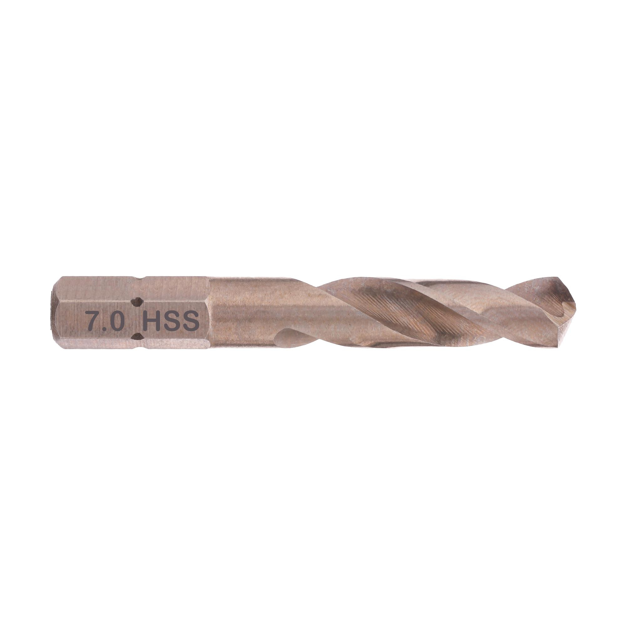 Сверло по металлу Hex-1/4" 7,0x50/30мм HSS-G Volkel 67170