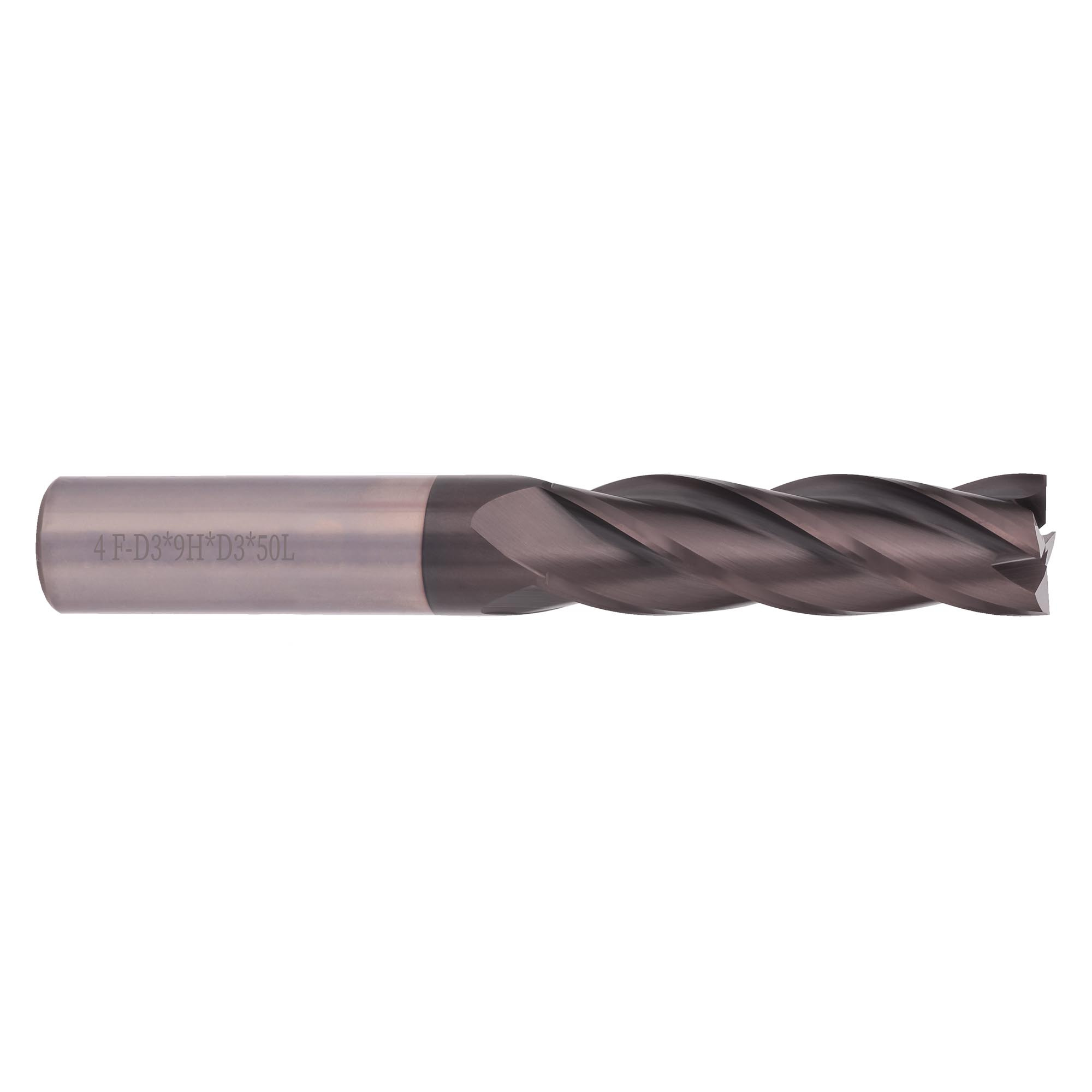 Фреза твердосплавная по нержавейке 3 x50/9мм S30 AlCrN 4z H-Tools 6726-030-d03