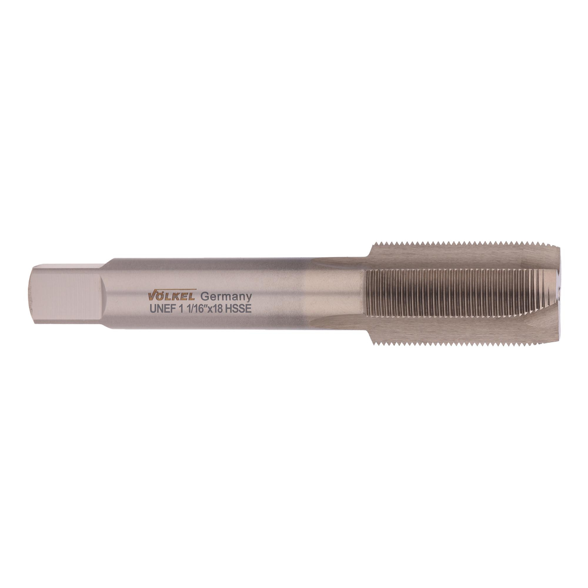 Метчик дюймовый машинный UNEF 1 1/16" HSSE ISO 529 VOLKEL 83334 Германия