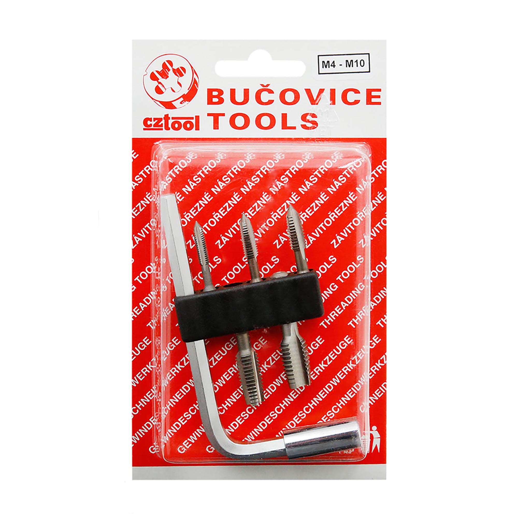 Набор метчиков для шуруповерта M4-M10 BIT-2 HSS 6пр BUCOVICE 948210 Чехия