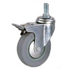Колесо аппаратное поворотное с болтом и тормозом Longway SCtgb 93 C-1701-MTB-075-F18