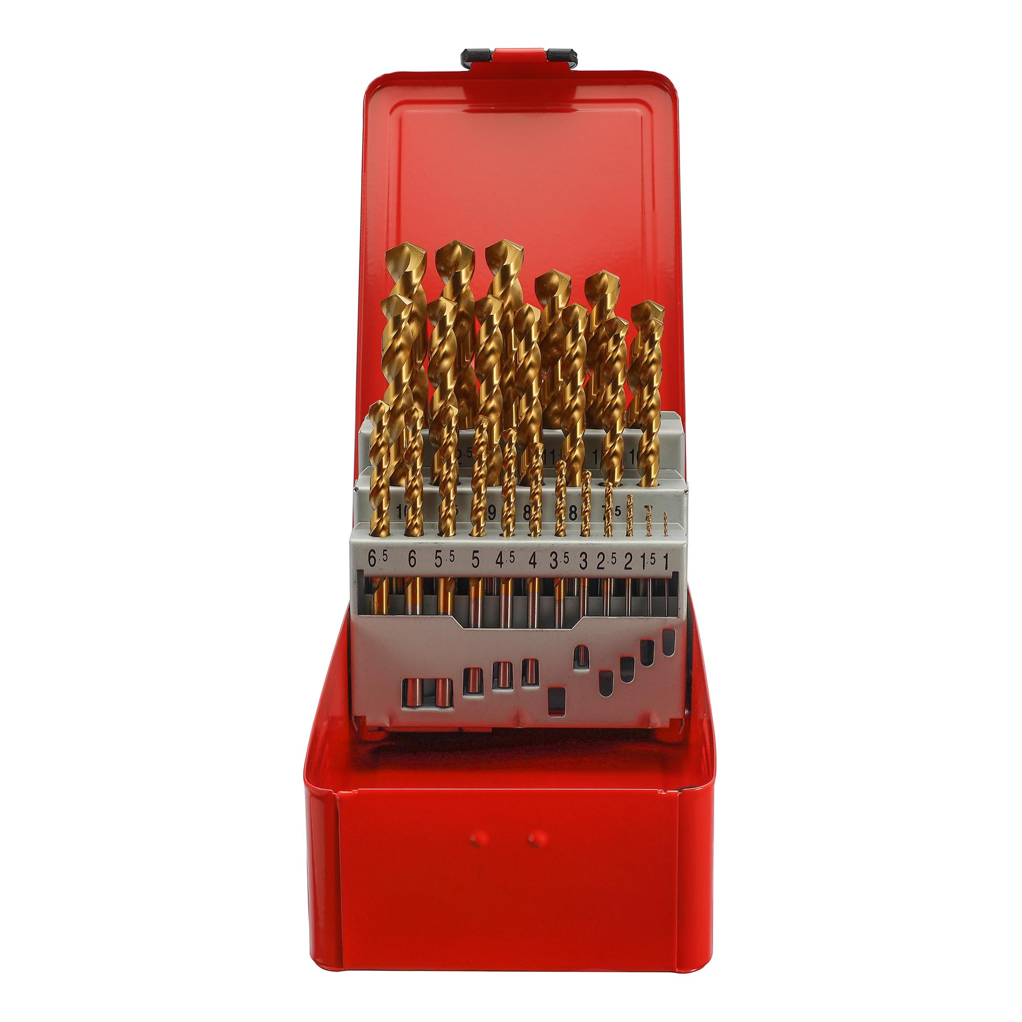 Набор сверл по металлу 1-13мм 25 штук HSSCo-TiN DIN 338 H-TOOLS PRO 215215TPRO