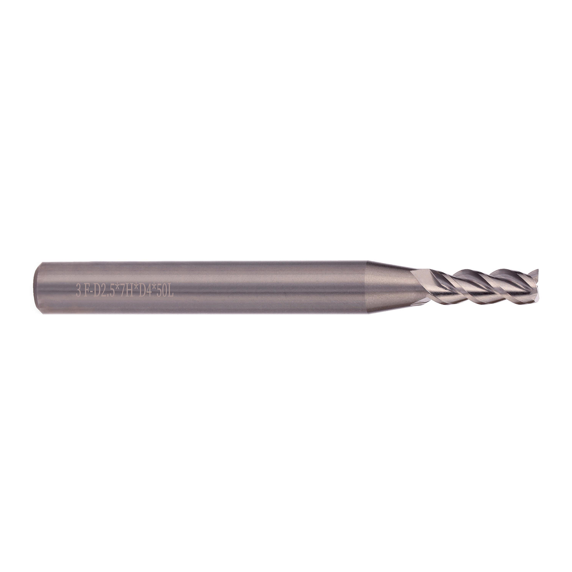Фреза твердосплавная по алюминию 2,5 x50/7мм A55 3z H-Tools 6729-025