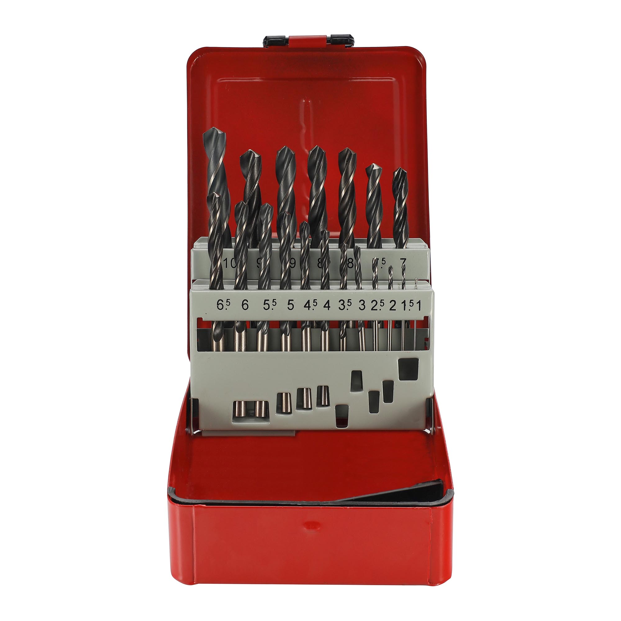 Набор сверл по металлу 1-10мм HSS DIN 338 19шт H-TOOLS 205212HT