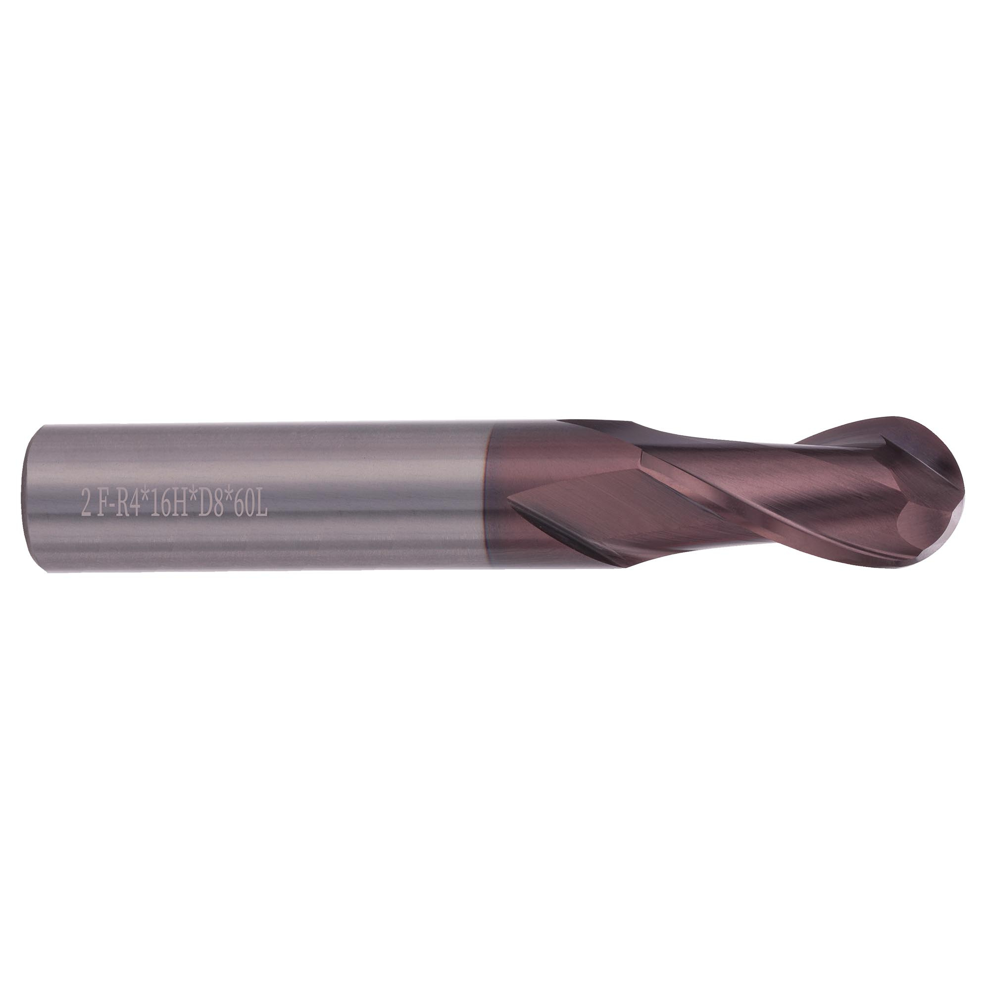 Фреза радиусная по металлу 8 x60/16мм P20 TiALN 2z H-Tools 19969-080