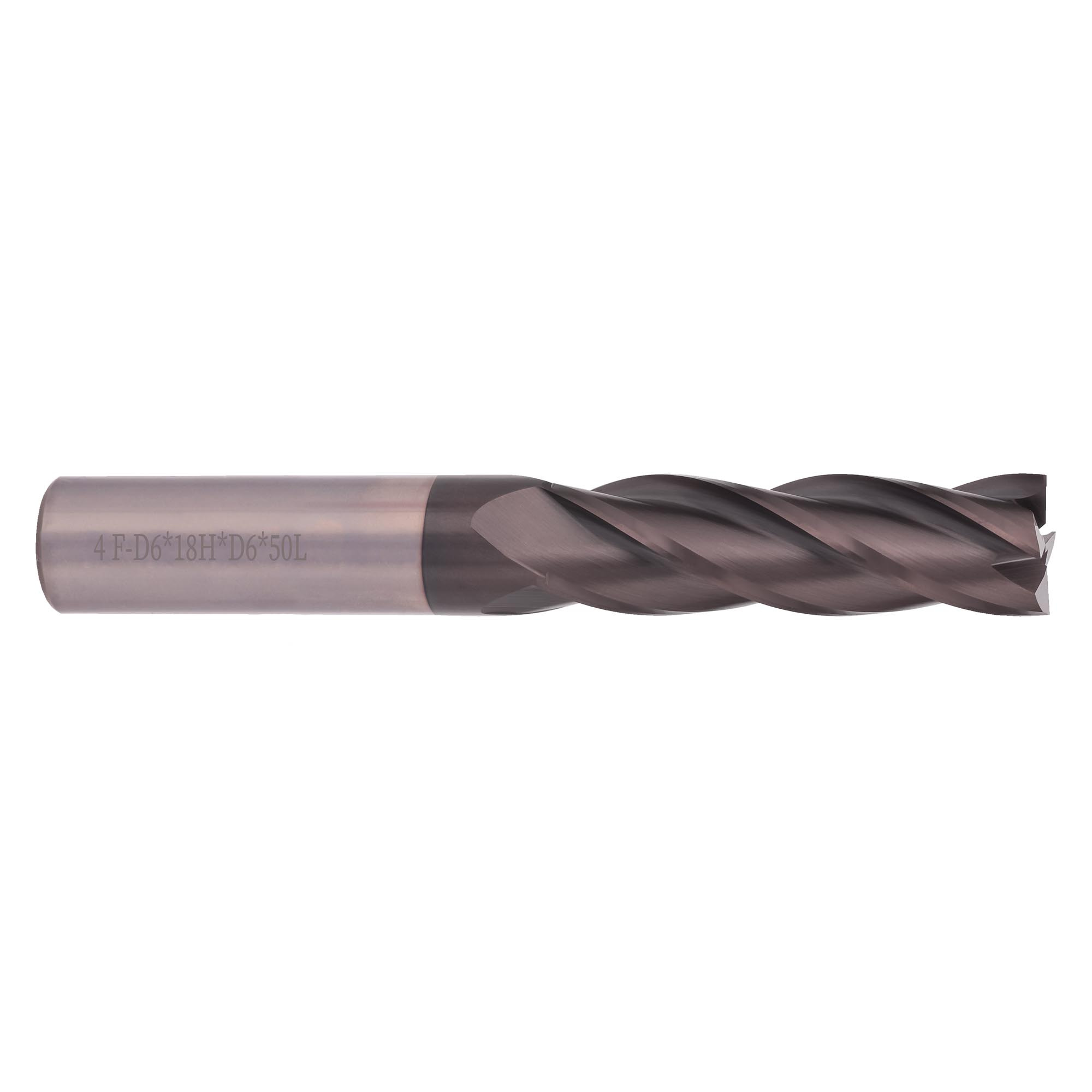 Фреза твердосплавная по нержавейке 6 x50/18мм S30 AlCrN 4z H-Tools 6726-060