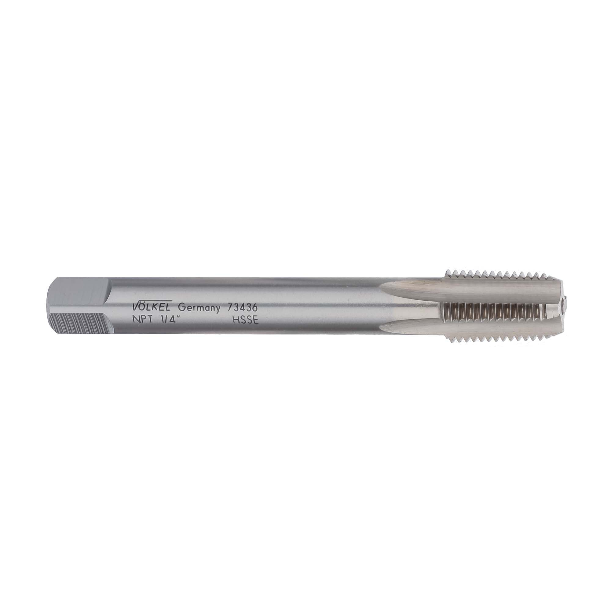 Метчик трубный машинный NPT (К) 1/4" HSSE VOLKEL 73436 Германия