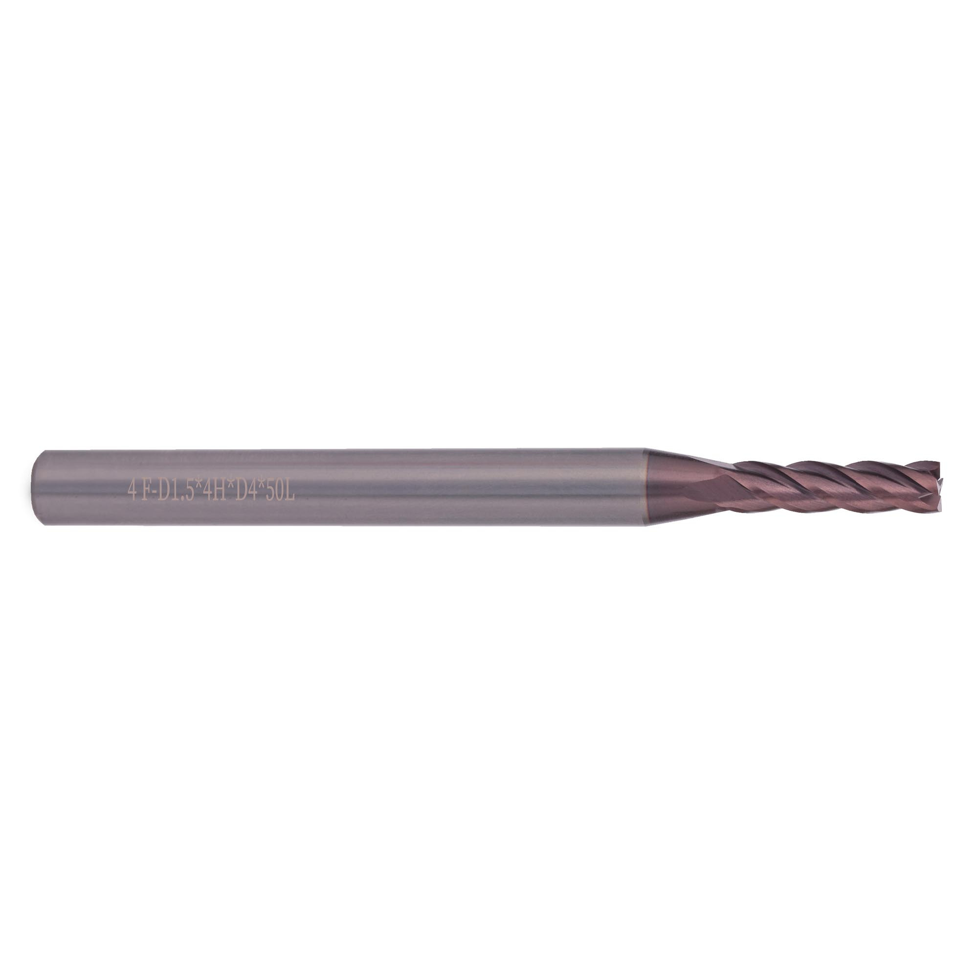 Фреза твердосплавная по металлу 1,5 x50/4мм P20 TiALN 4z H-Tools 19941-015