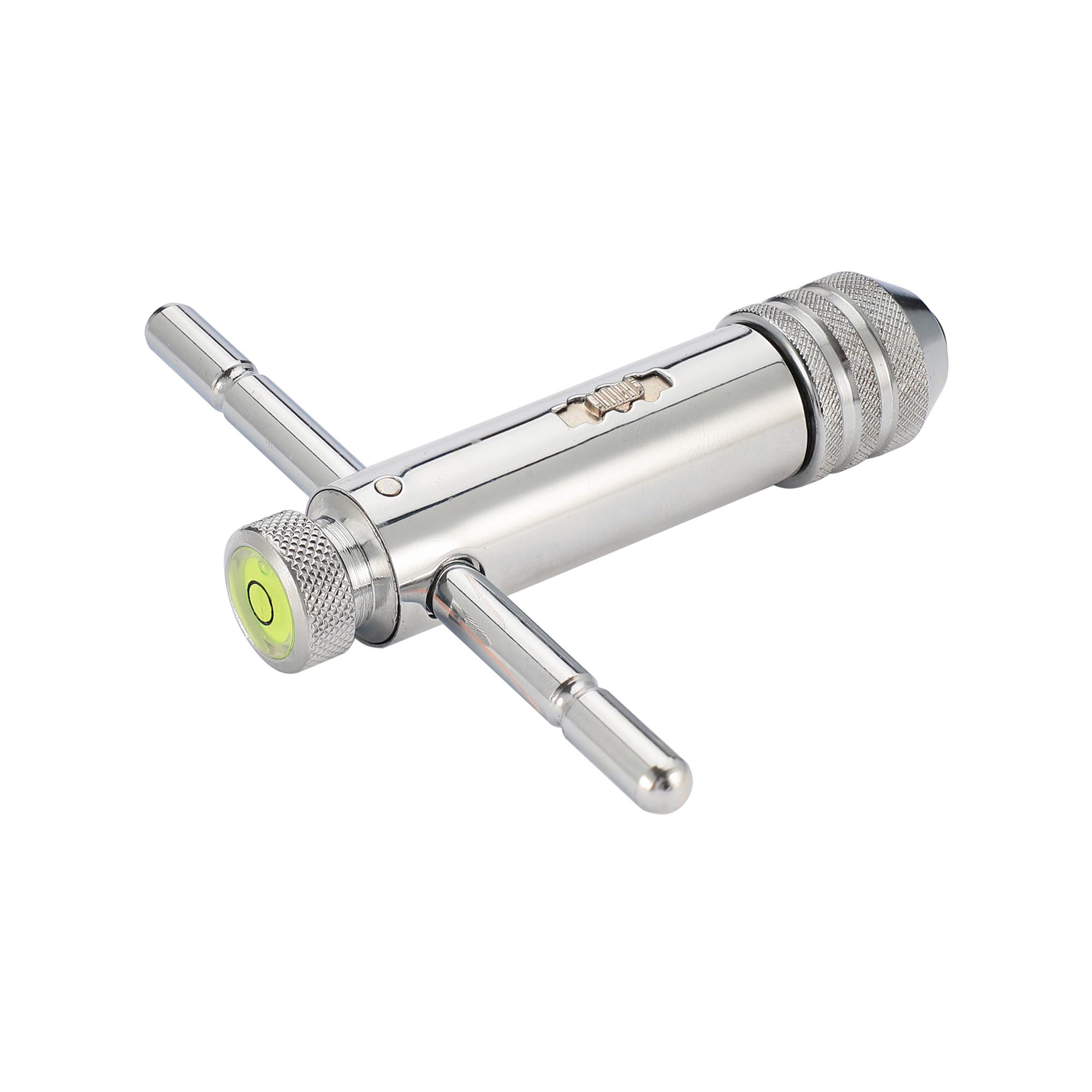 Метчикодержатель с трещоткой M5 - M12 (с уровнем) H-TOOLS 00612130