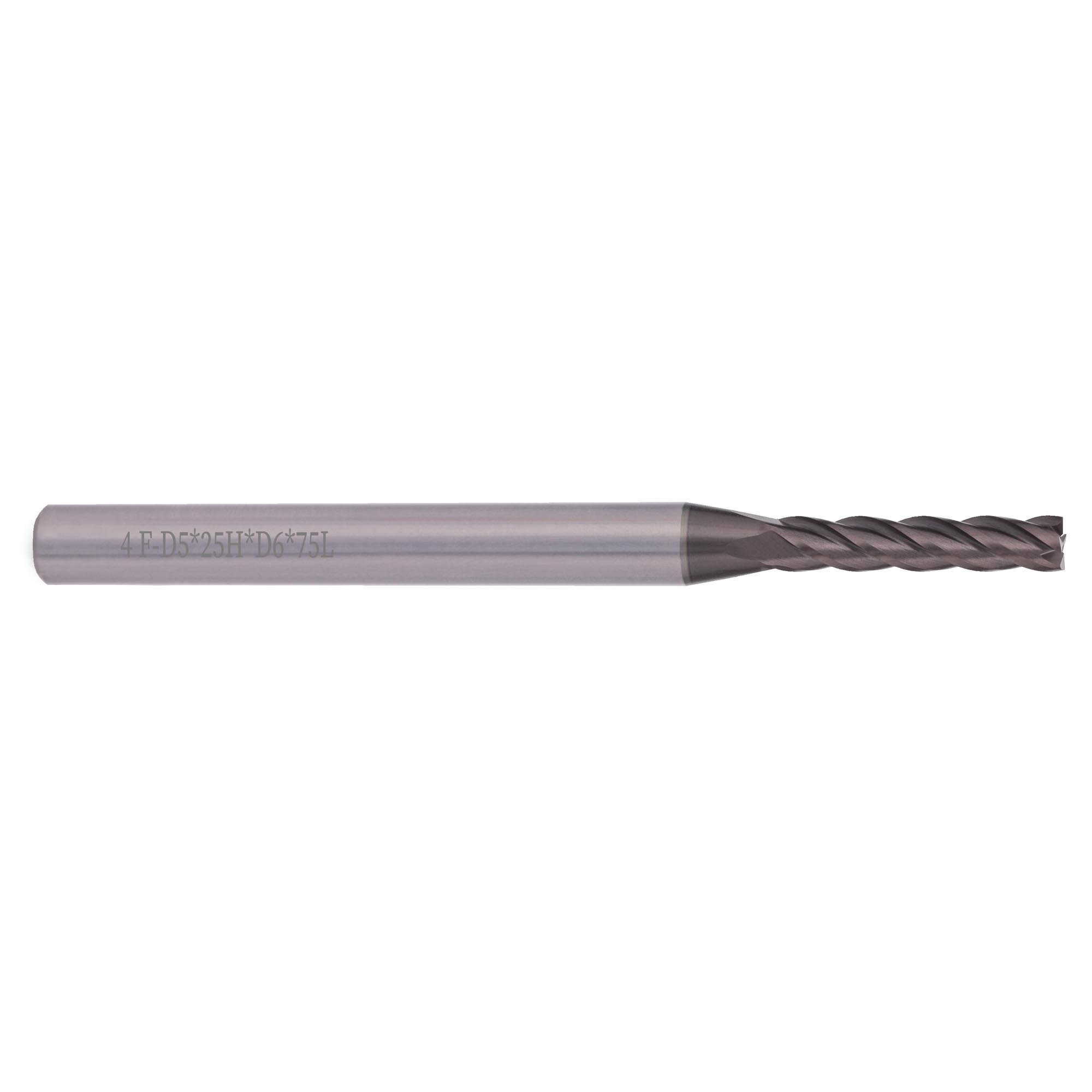 Фреза твердосплавная по нержавейке 5 x75/25мм S30 AlCrN 4z H-Tools 6337-050