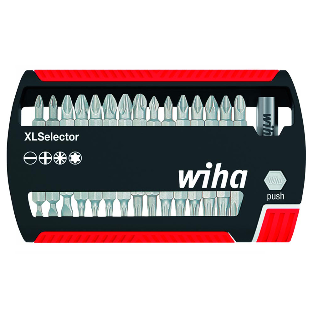 Набор бит XLSelector SL/PH/PZ/TORX CrV 31шт Wiha 29417 Германия
