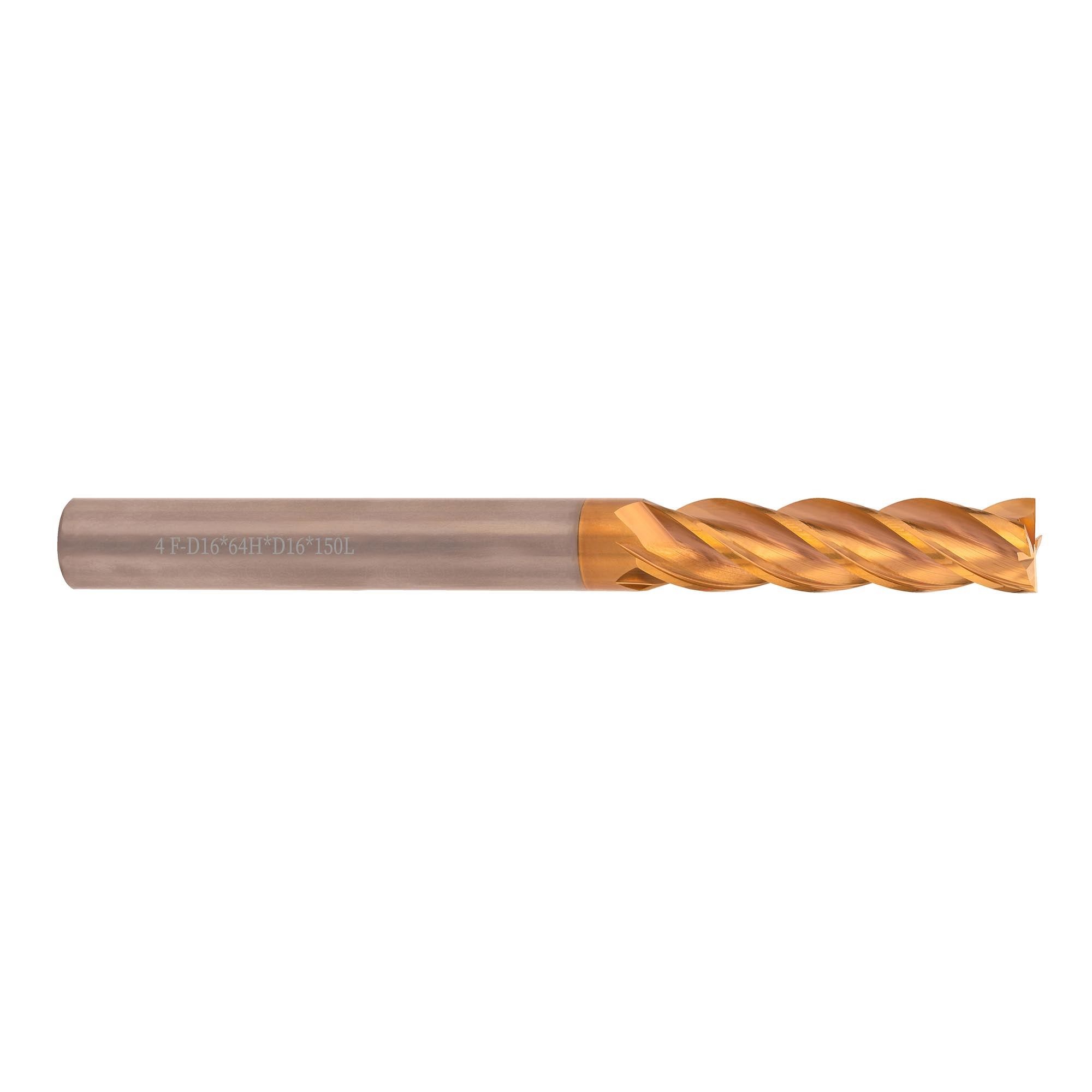 Фреза твердосплавная по металлу 16 x150/64мм P30 TiSiCrN 4z H-Tools 6740-160