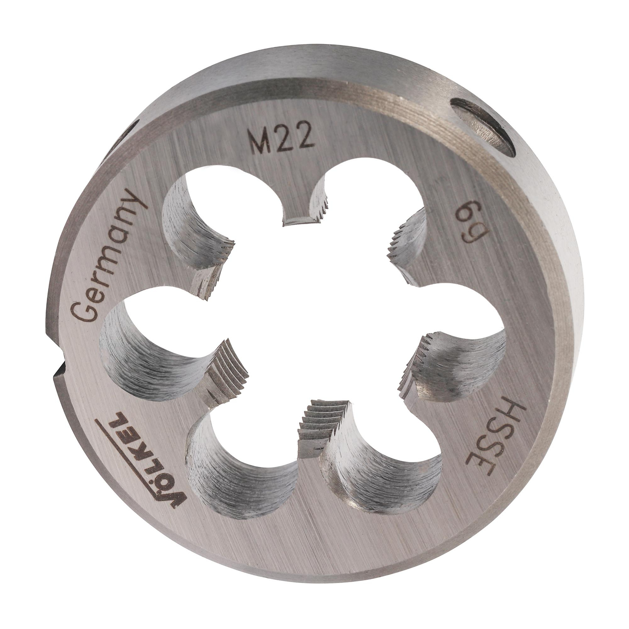 Плашка M22 x2,5 мм HSSE DIN EN 22568 VOLKEL 57470 Германия