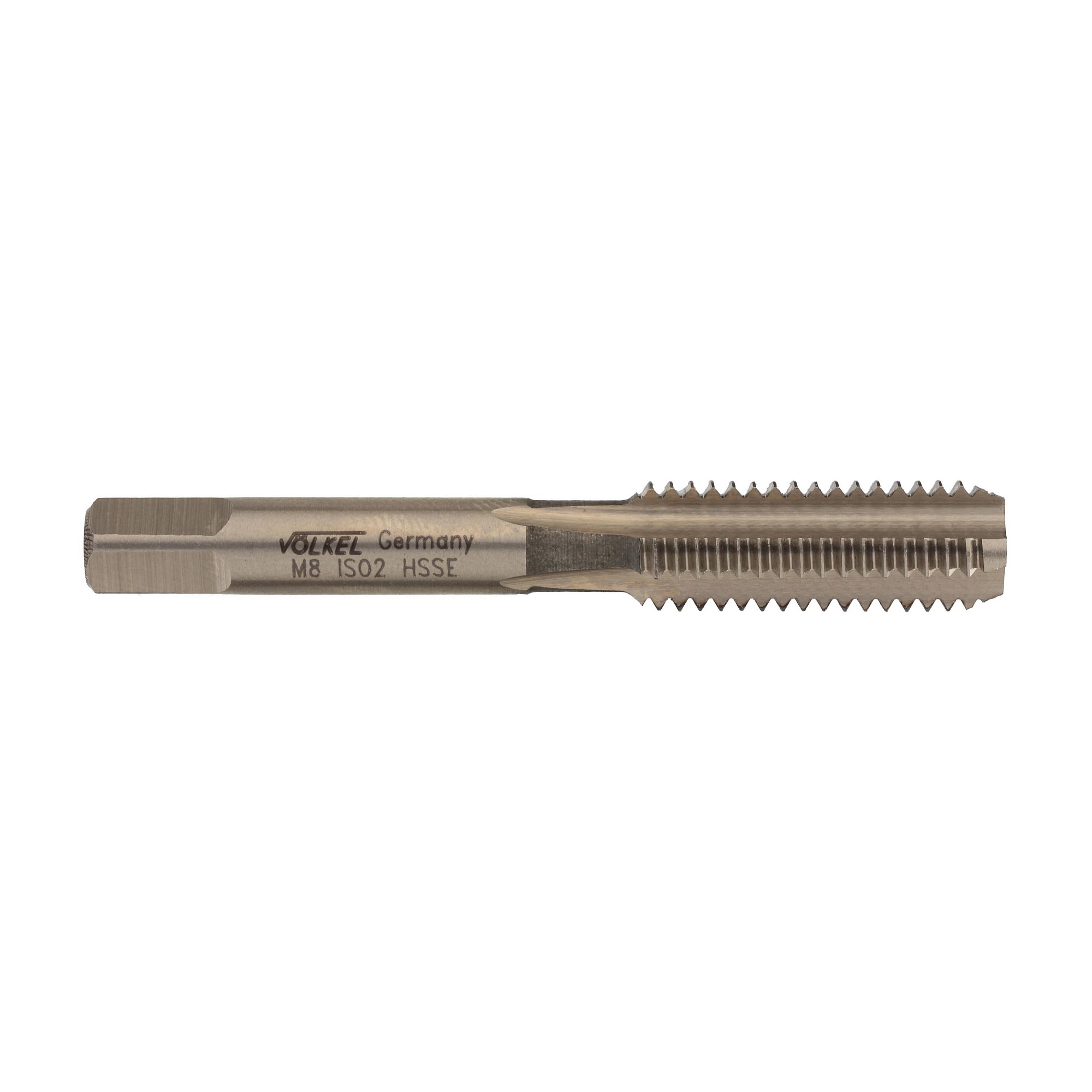 Метчик М8 х1,25 (№3 чистовой) DIN 352 HSSE 6h C/2-3P VOLKEL 57342-3 Германия
