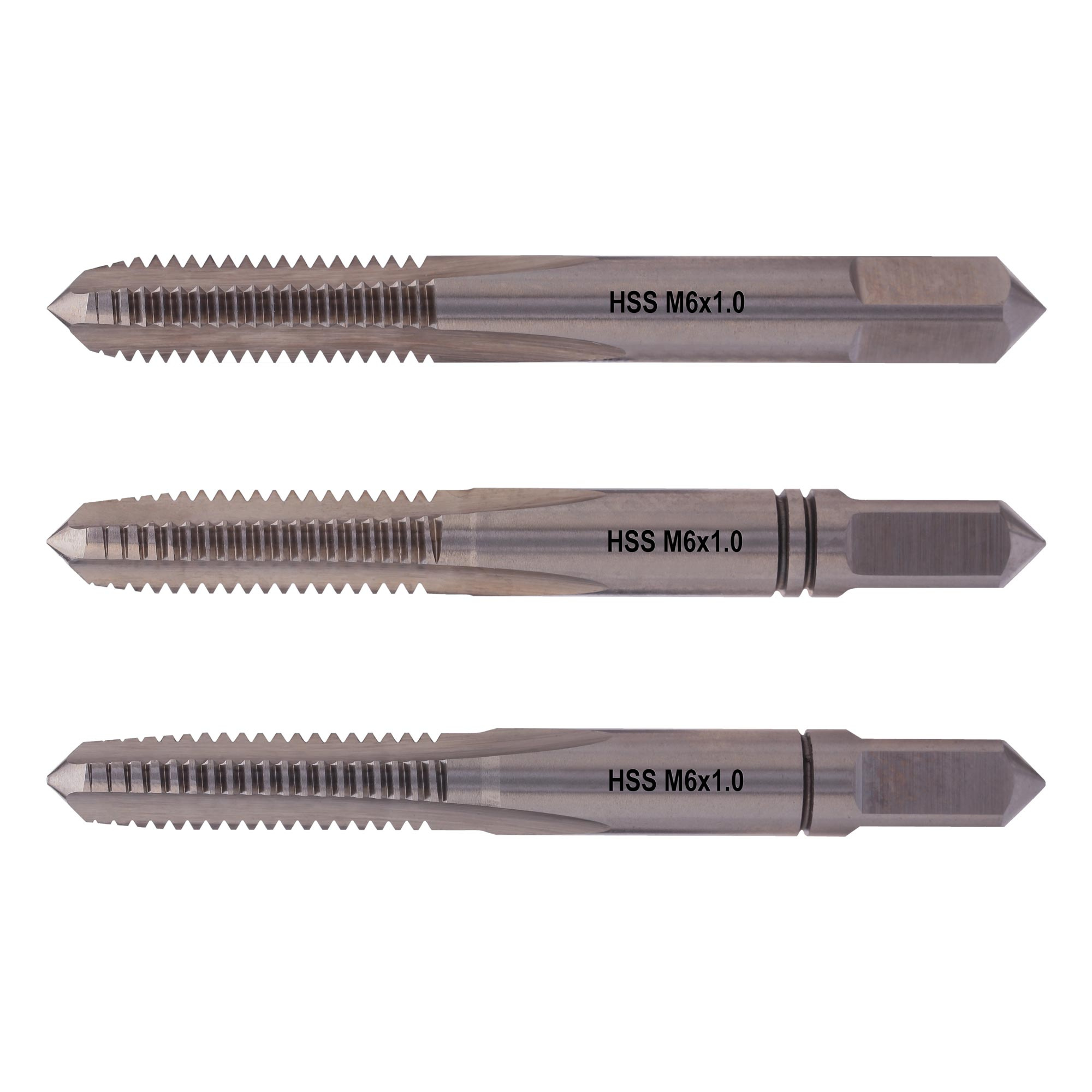 Метчик M6 x1,0мм HSS DIN 352 TERRAX BY RUKO 230060TX, комплект 3 штуки