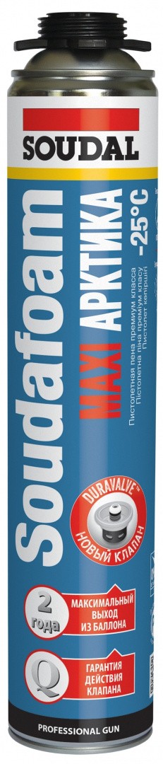 Монтажная пена Soudal SOUDAFOAM Maxi Арктика 870 мл 121625