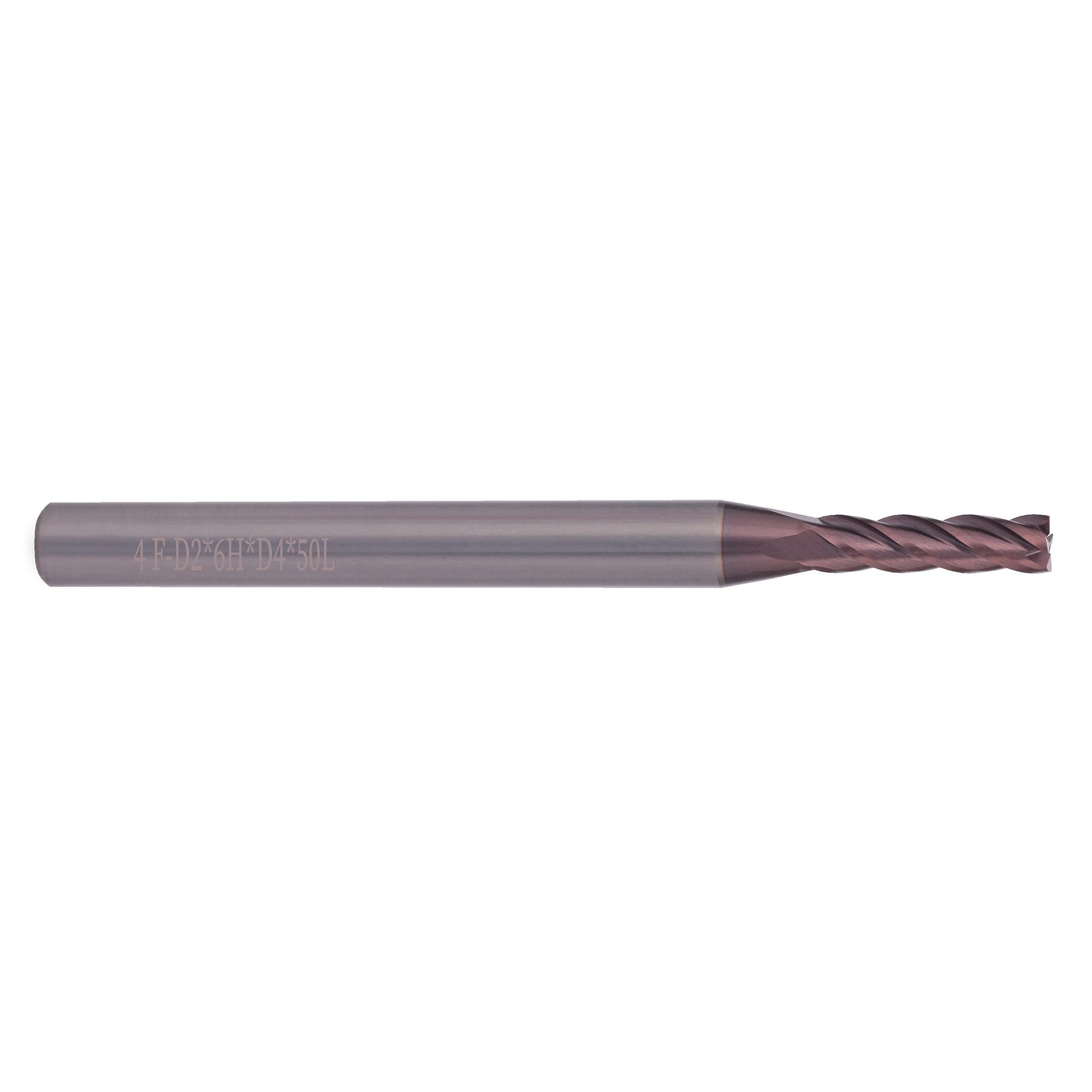 Фреза твердосплавная по металлу 2 x50/6мм P20 TiALN 4z H-Tools 19941-020