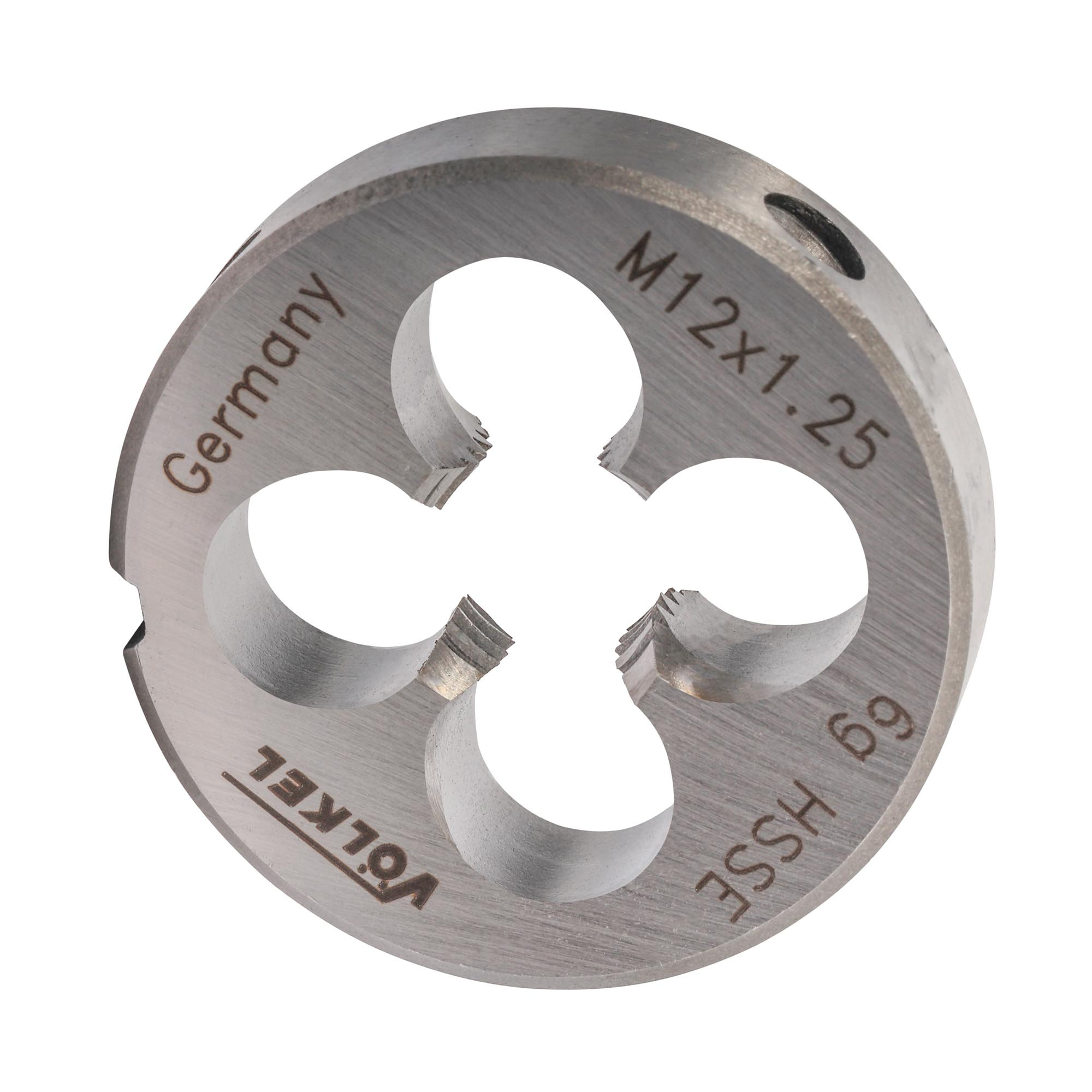 Плашка M12 x1,25 мм HSSE DIN EN 22568 VOLKEL 56446 Германия