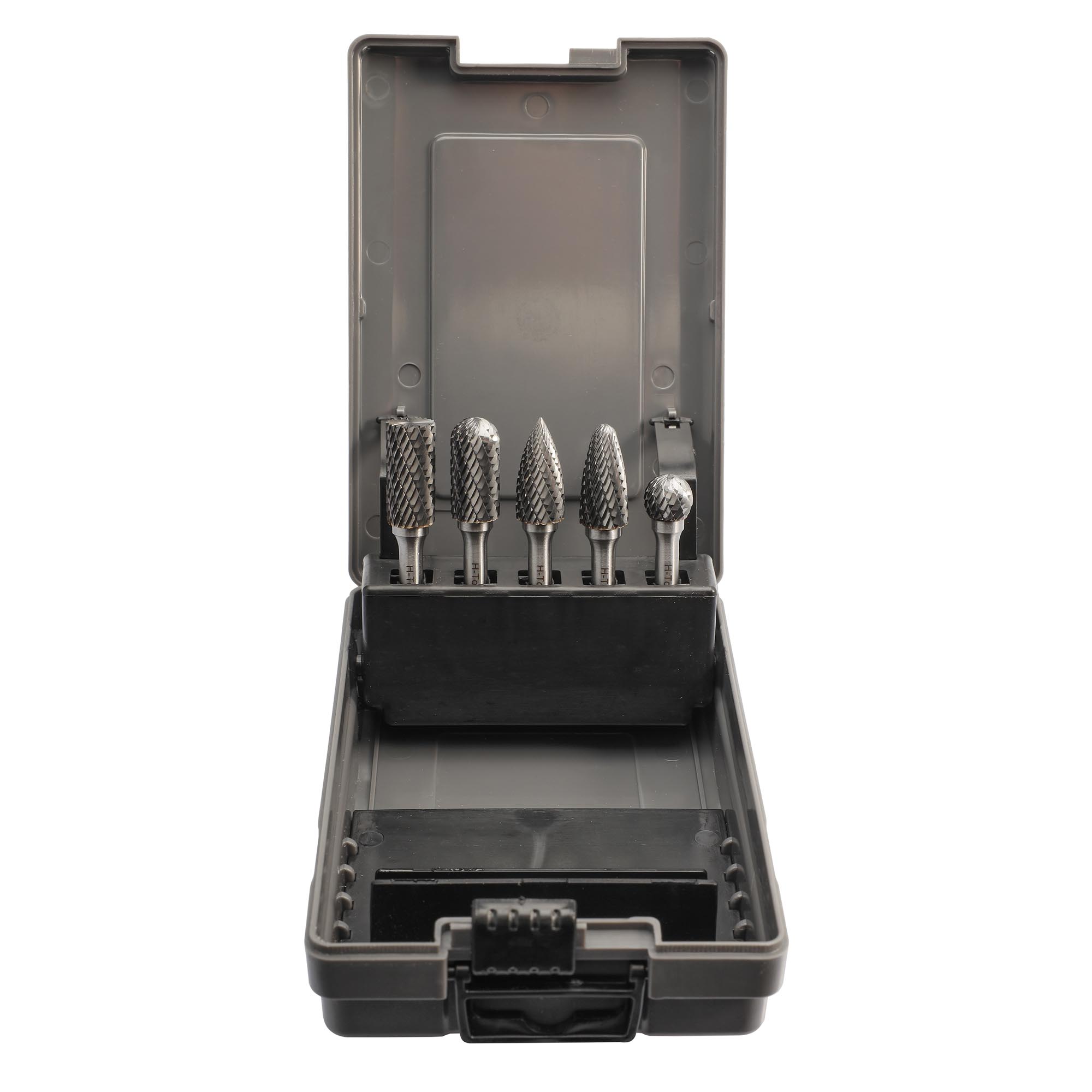 Набор бор-фрез твердосплавных 5шт HM H-Tools 116004ROHT