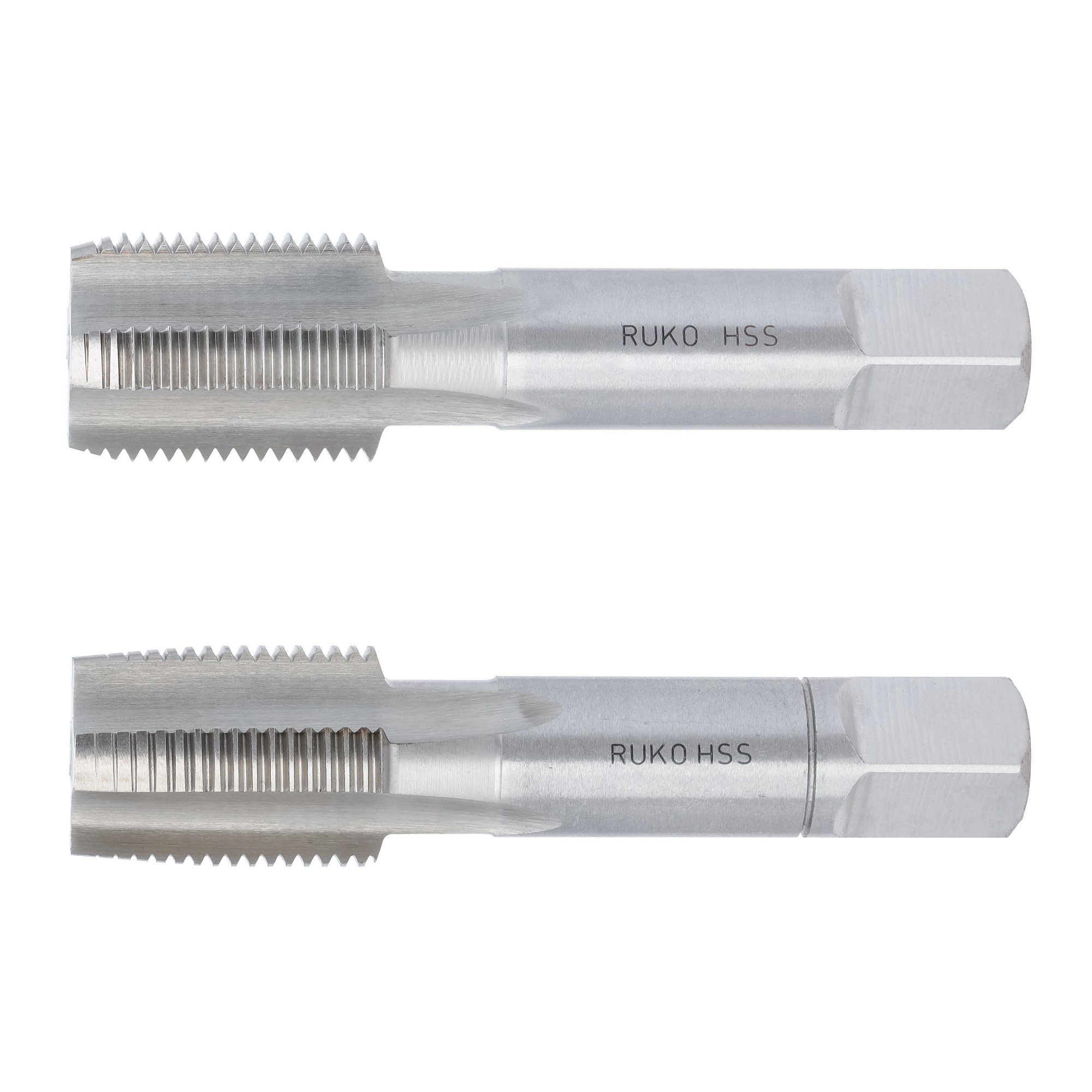 Метчик трубный G 1/2" HSS DIN 5157 RUKO 236012, комплект 2 штуки Германия