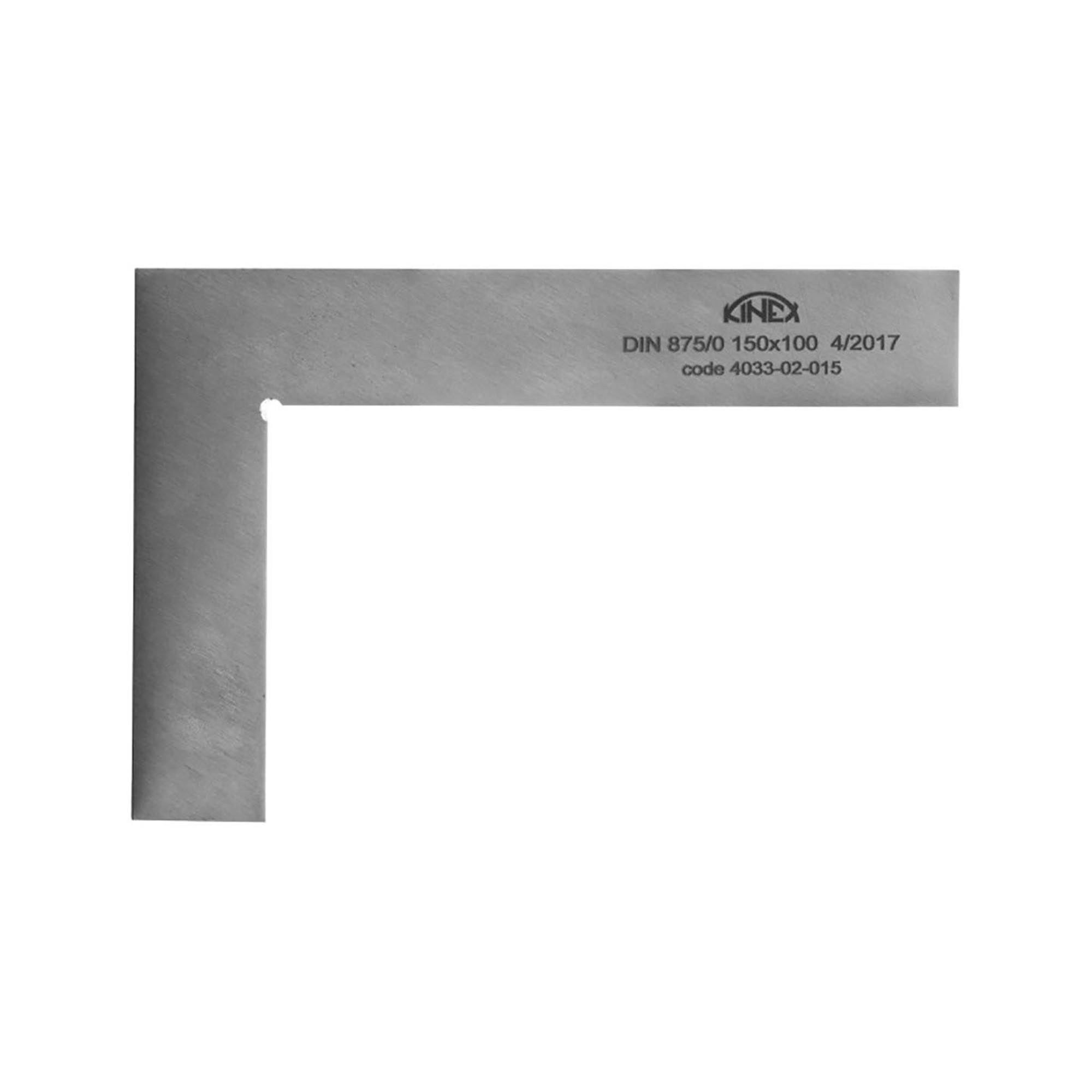 Угольник поверочный 150 х 100мм кл.0 (УП- плоский) DIN 875 KINEX 4033-02-015