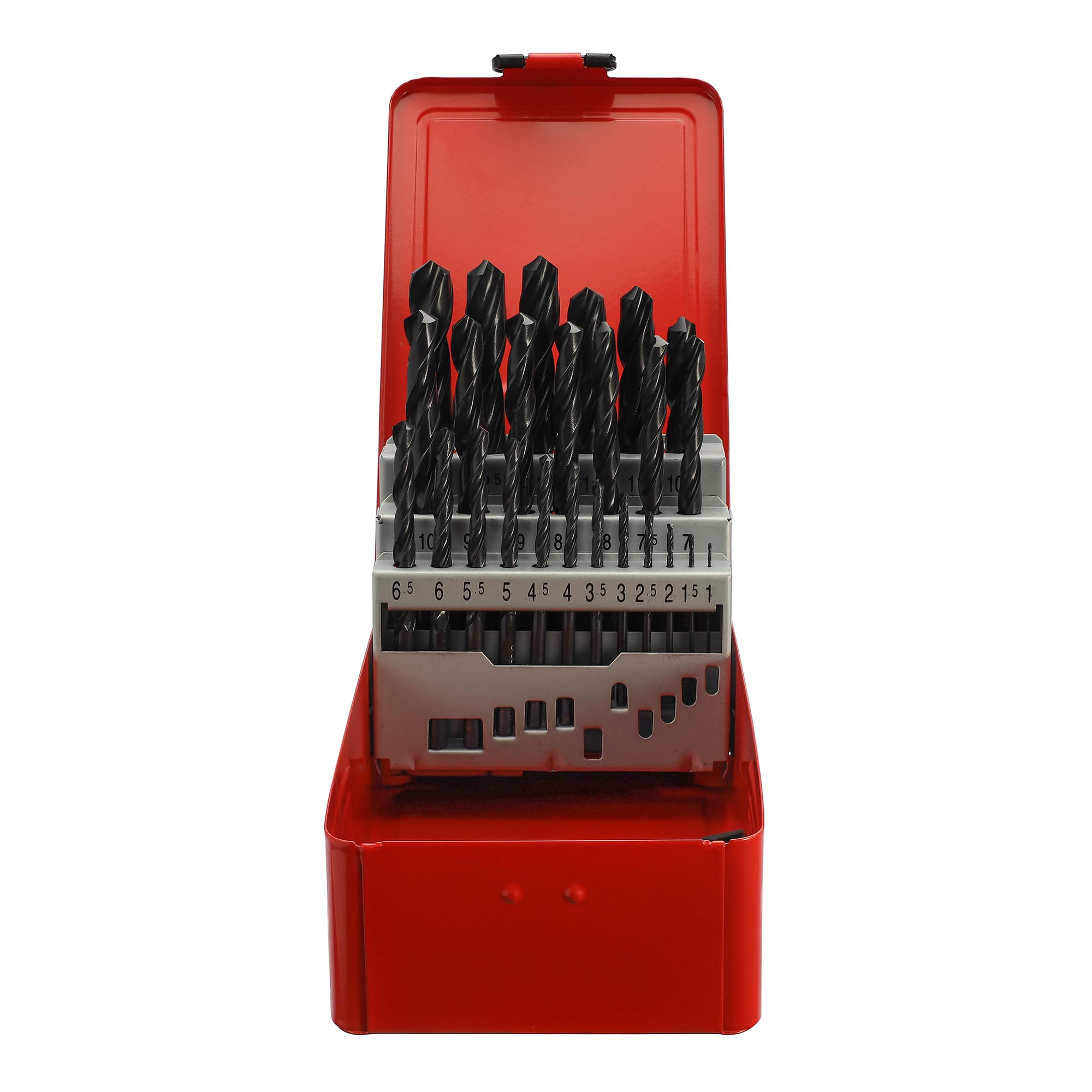 Набор сверл по металлу 1-13мм 25 штук HSS-R DIN 338 H-TOOLS PRO 205213PRO