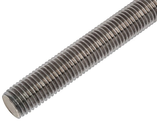 Шпилька дюймовая 1 1/2"-6 х 3ft (910 мм) DIN 975 UNC, нержавеющая сталь А2