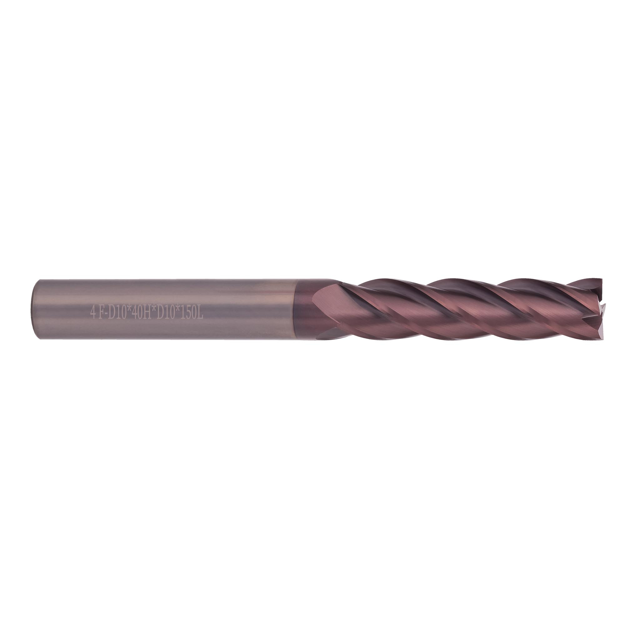 Фреза твердосплавная по металлу 10 x150/40мм P20 TiALN 4z H-Tools 19947-100