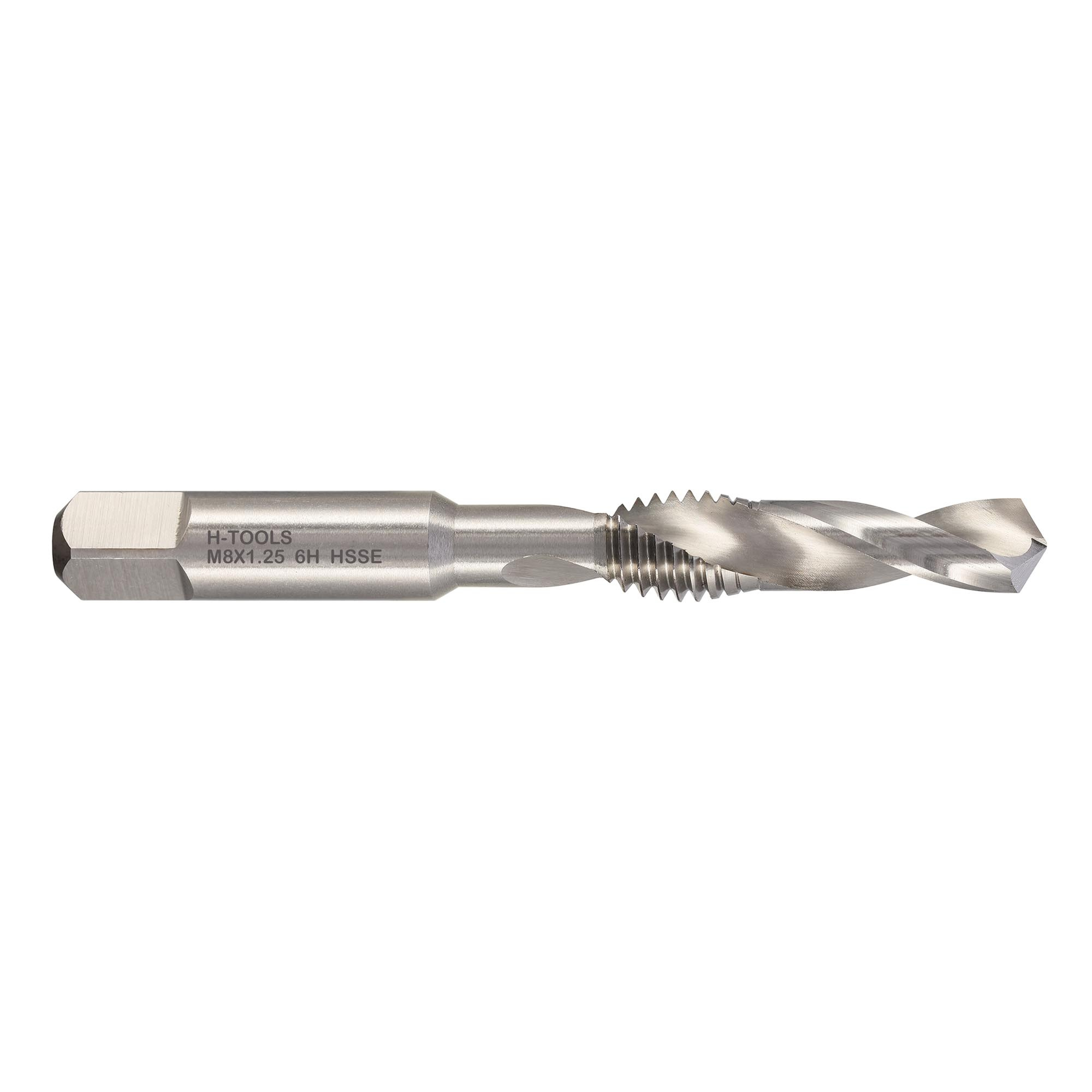 Метчик + сверло M8 x1,25 (комбинированный) HSSE H-TOOLS 133080EHT