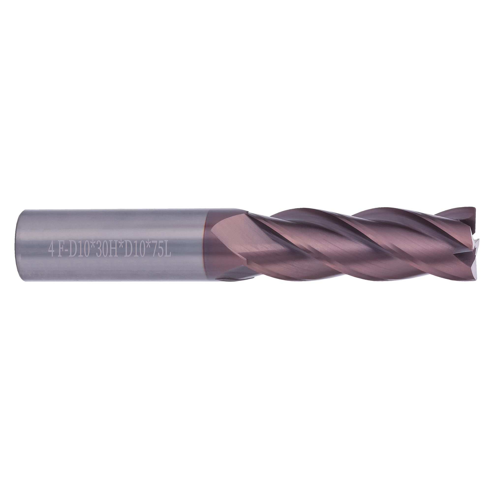 Фреза твердосплавная по металлу 10 x75/30мм P20 TiALN 4z H-Tools 19964-100