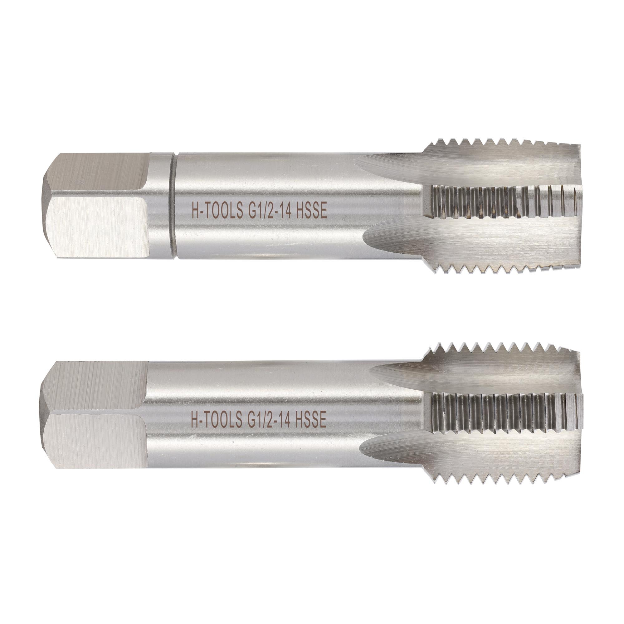 Метчик трубный G 1/2" HSSE DIN 5157 H-TOOLS 55318EHT, комплект 2 штуки